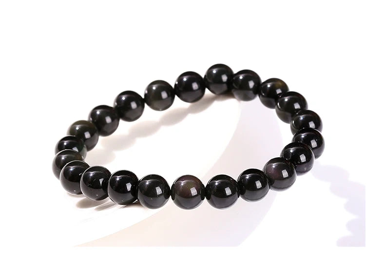 Natural Black Obsidian Bracelet