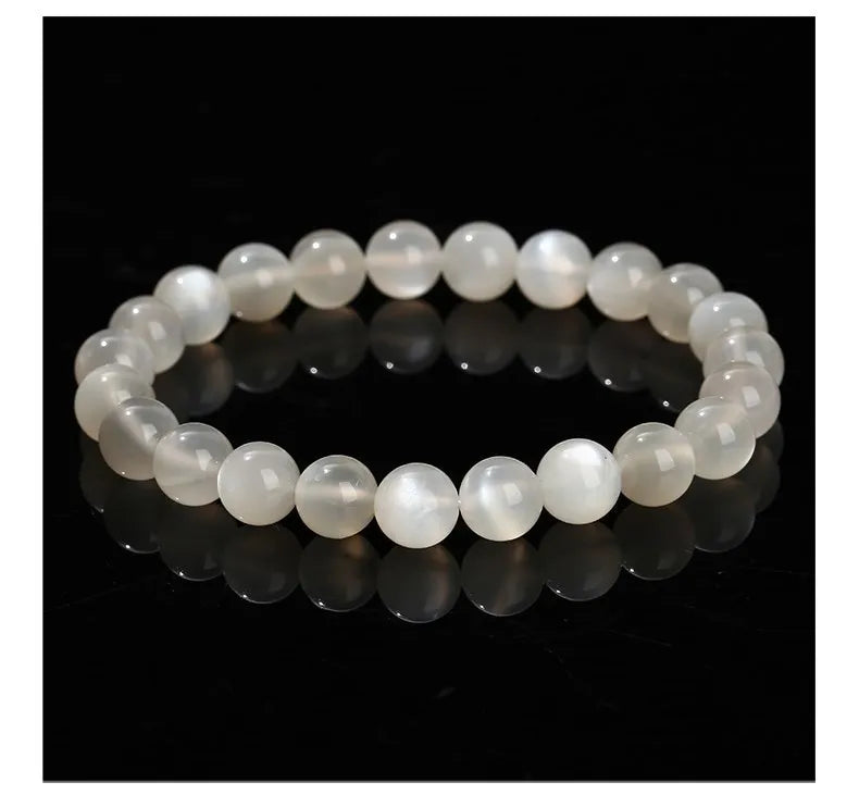 Natural White Moonstone Bracelet