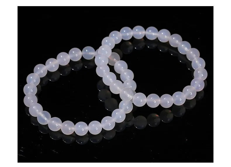 Natural White Agate Bracelet