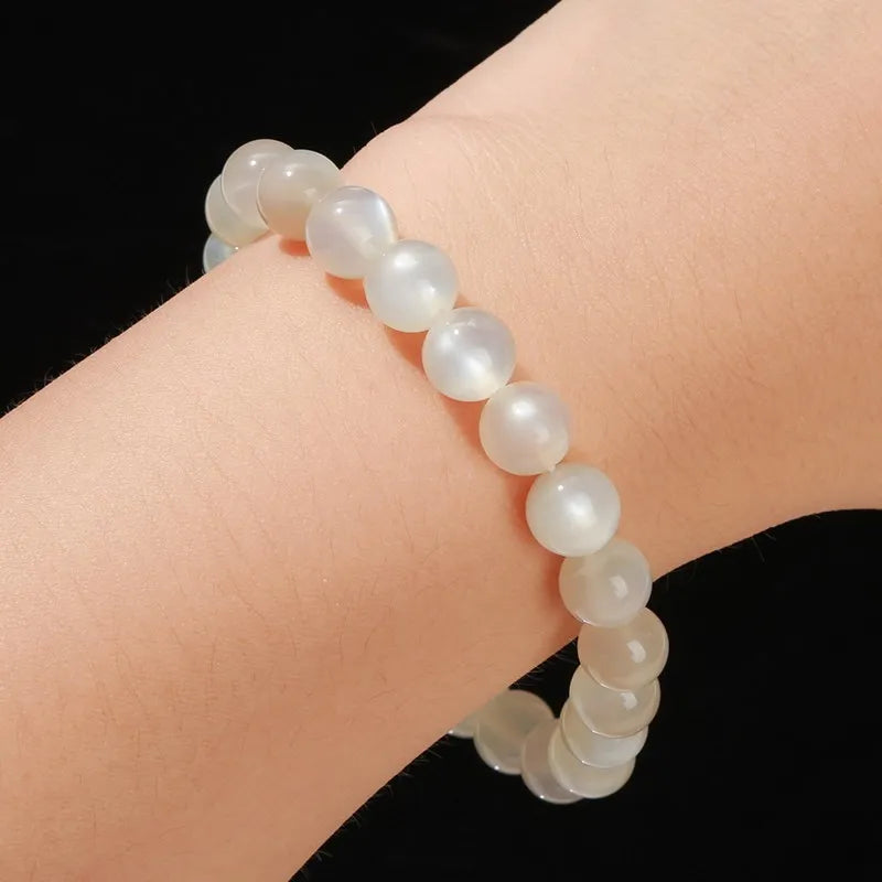 Natural White Moonstone Bracelet