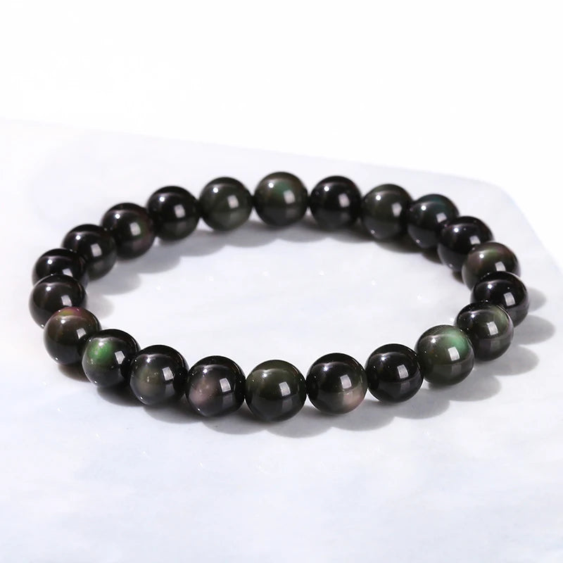 Natural Black Obsidian Bracelet