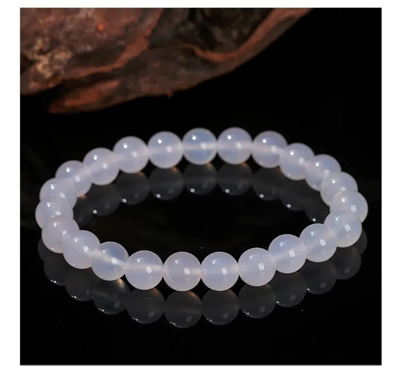 Natural White Agate Bracelet