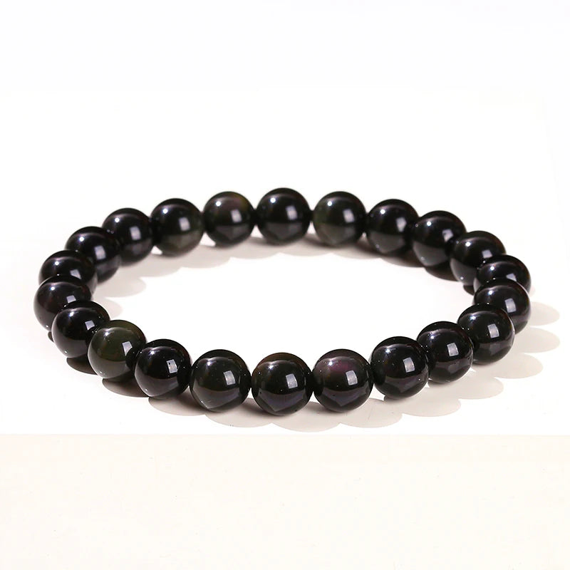 Natural Black Obsidian Bracelet