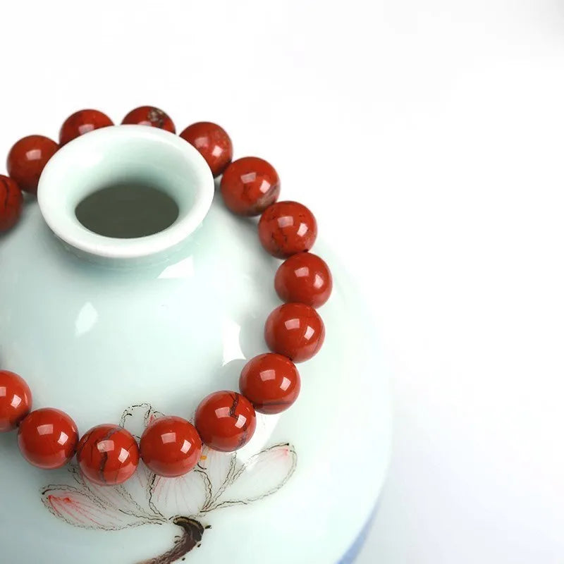 Natural Red Jasper Bracelet