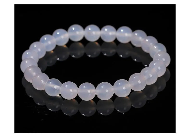 Natural White Agate Bracelet