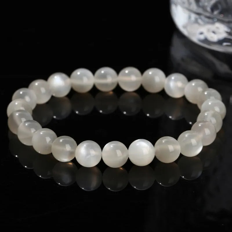 Natural White Moonstone Bracelet