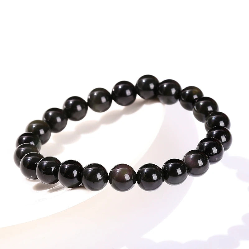 Natural Black Obsidian Bracelet