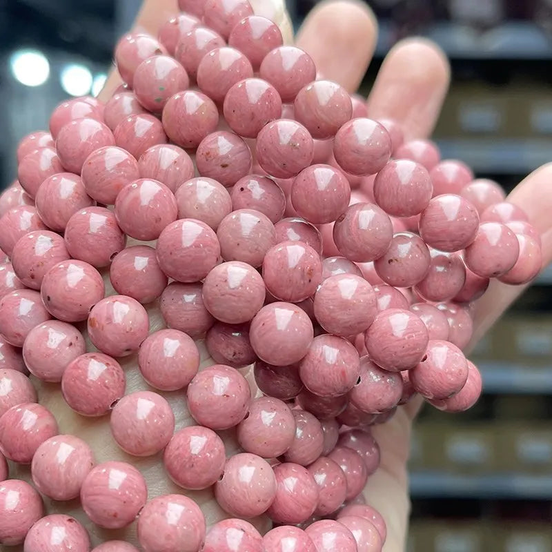 Natural Pink Rhodonite Bracelet