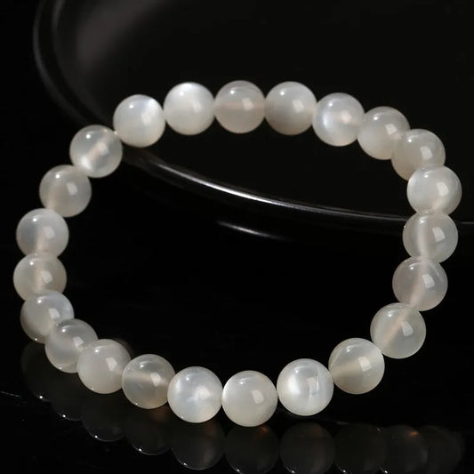 Natural White Moonstone Bracelet