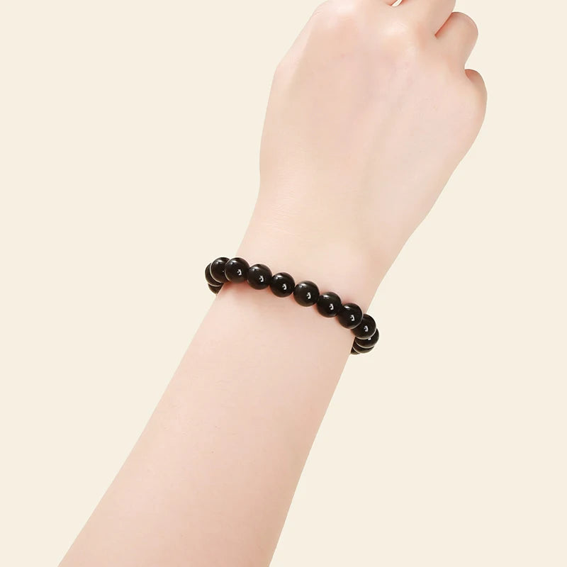 Natural Black Obsidian Bracelet