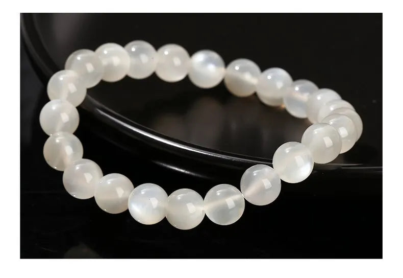 Natural White Moonstone Bracelet