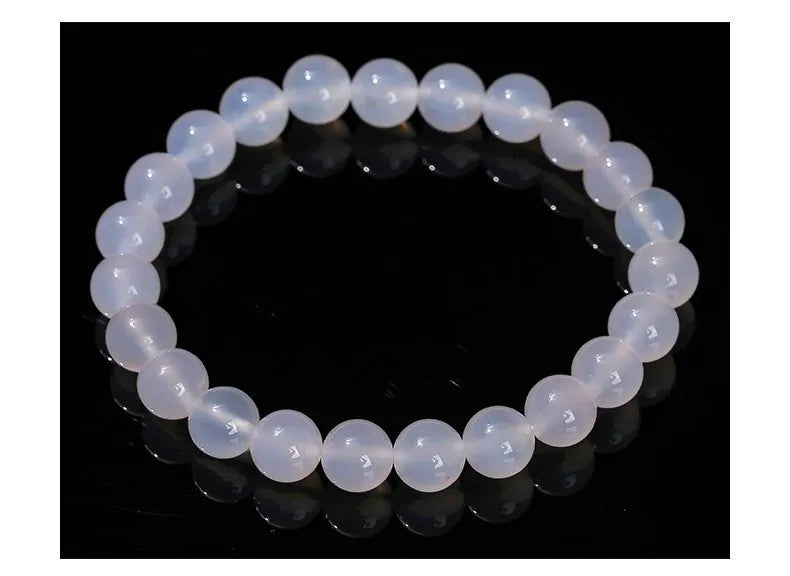 Natural White Agate Bracelet