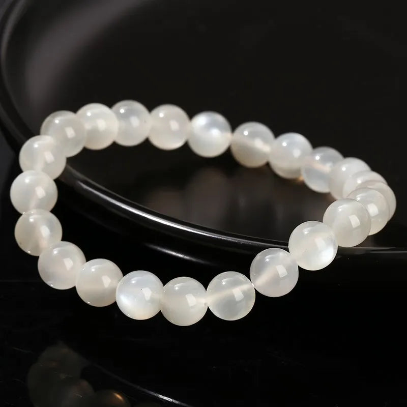 Natural White Moonstone Bracelet