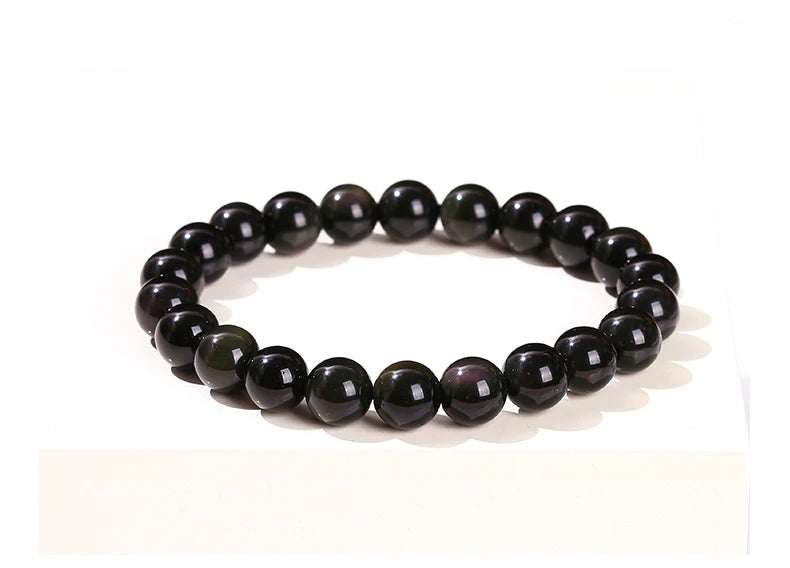 Natural Black Obsidian Bracelet